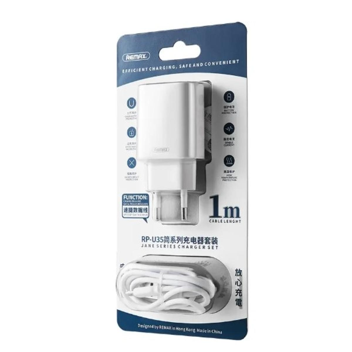Remax Power Adapter 2 ports with USB-C to Lightning Cable Remax Power Adapter 2 ports with USB-C to Lightning Cable
